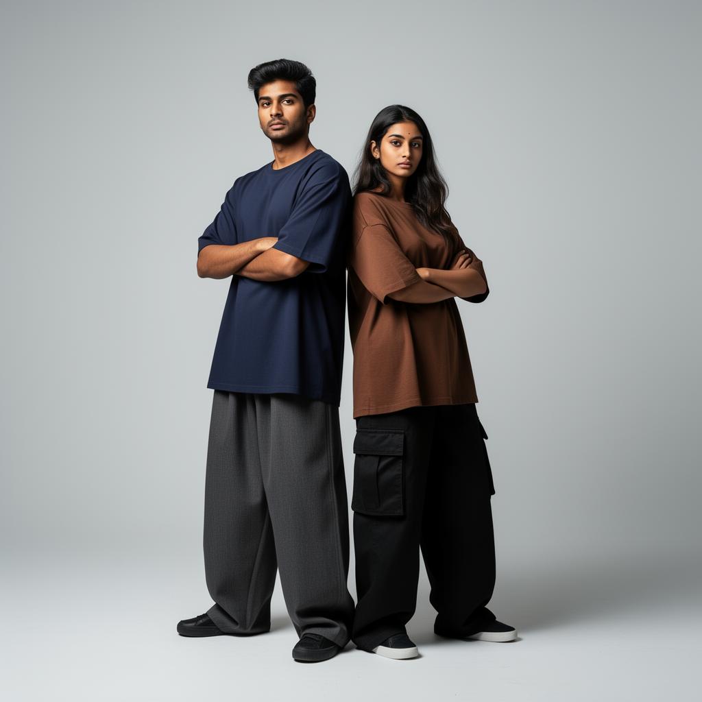 His + hers oversized fits
