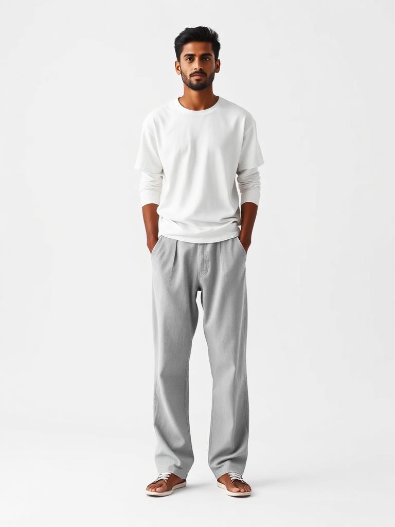 Baggy Lower — Stone