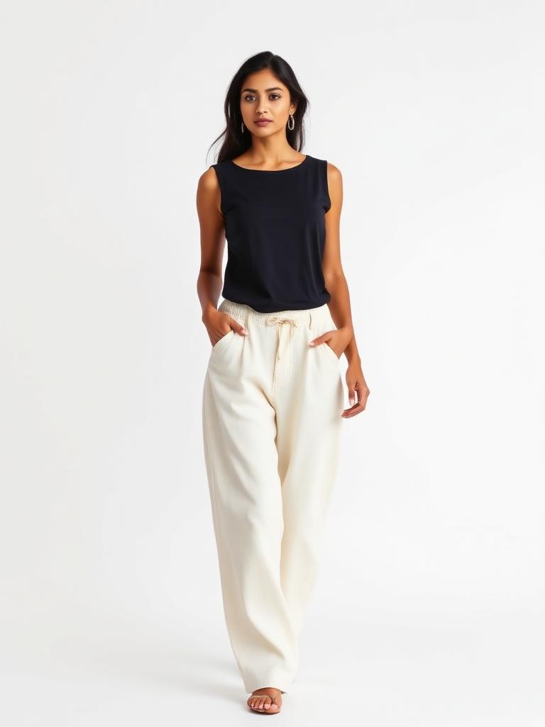Baggy Lower — White