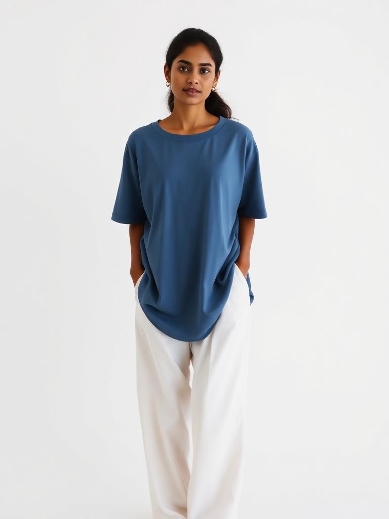Heavyweight Tee — Slate Blue